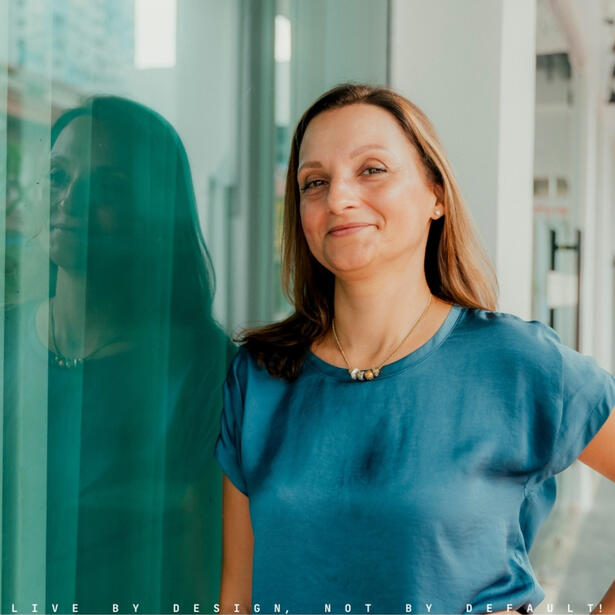 Portrait of Kitti's client, Antonia Varbanova.