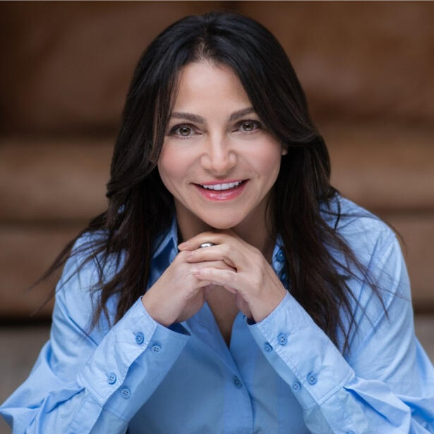 Portrait of Kitti's client, Eteri McKenzie.