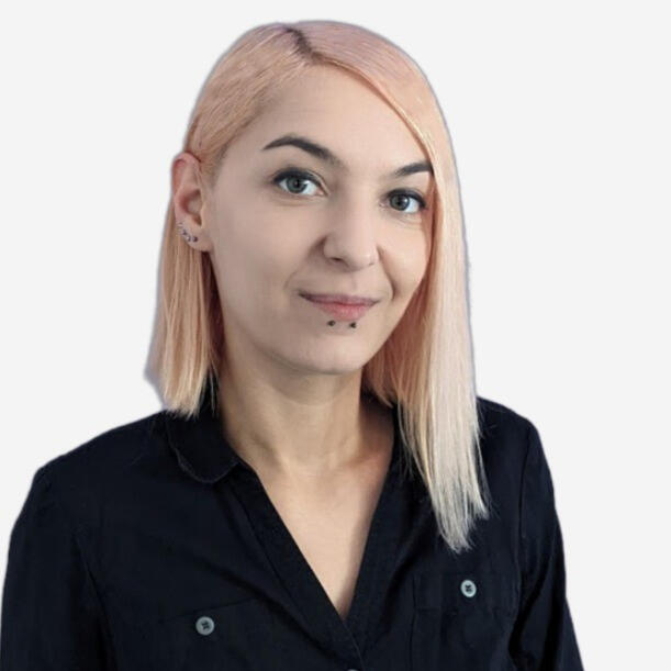 Portrait of Kitti's client, Alexandra Spark.