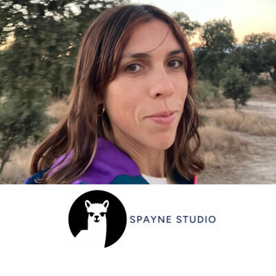Kitti's client, Solana Payne and her business (Spayne Studio) logo.